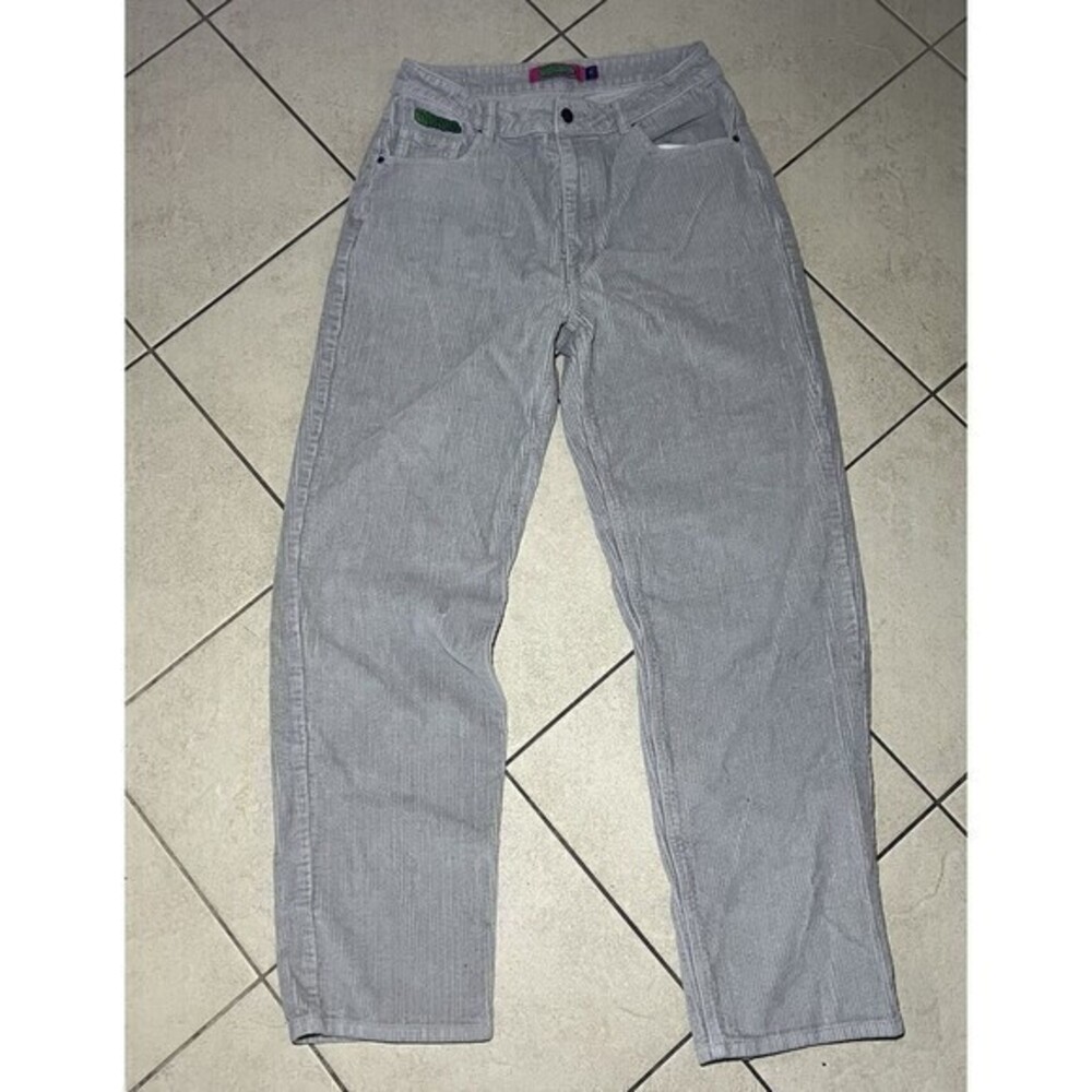 Empyre Tori Corduroy 90’s Skate Women’sPants Gray Y2K 100% Cotton   SIZE 6